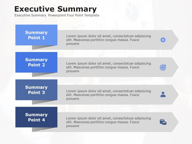 executive summary slide slide